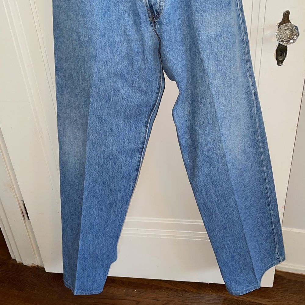 Levi’s 501 Button front blue denim cotton jeans - Picture 3 of 8